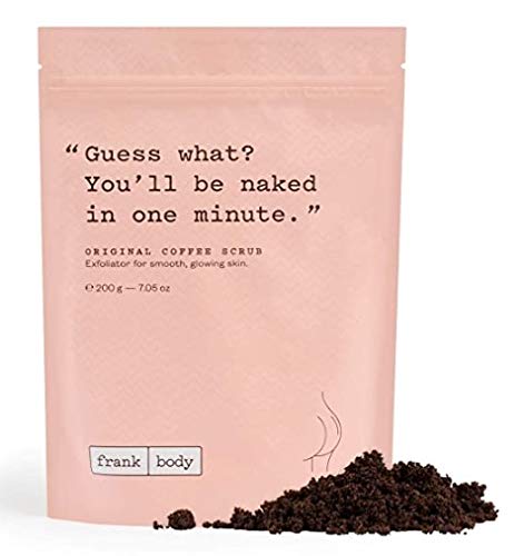 Frank Body Original Coffee Scrub | Natural, Vegan, Cruelty Free Exfoliating Body Scrub Fights Breakouts and Fades Scars & Marks with Coffee Grinds, Sweet Almond Oil, and Vitamin E | 7.05 oz / 200 g