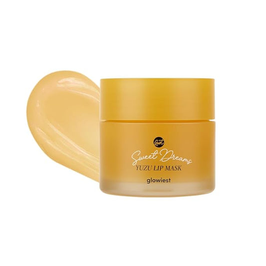 Sweet Dreams Lip Mask: Nourishing, Plumping and Hydrating Lip Balm | Ecofriendly Lip Sleeping Mask | Hyaluronic Acids + Vitamin C + Shea Butter + Antioxidants | Yuzu - 0.7 oz.