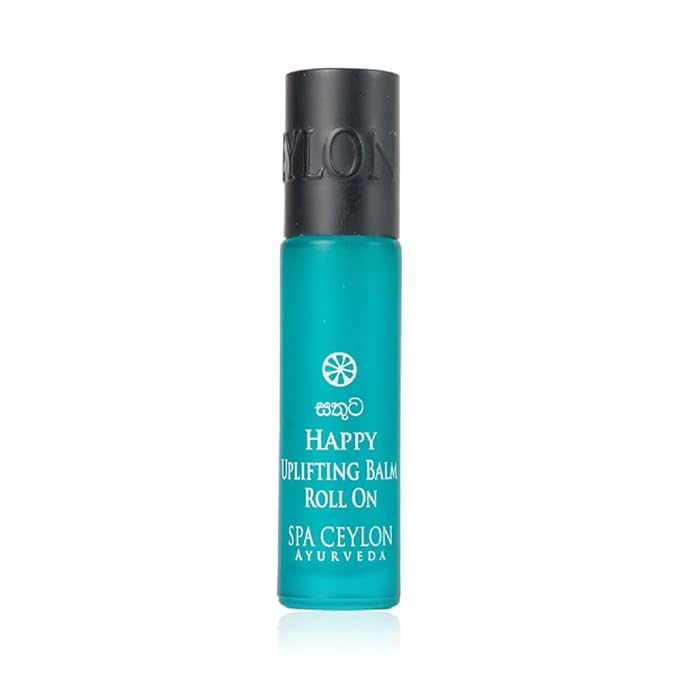 SPA CEYLON Happy Uplifting Balm Roll On | Naturally Refreshing & Revitalizing | Vegetarian | Ideal for All Skin Types