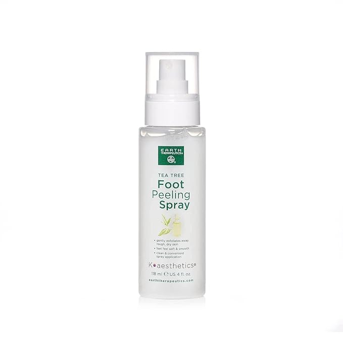 Earth Therapeutics Tea Tree Foot Peeling Spray – Convenient Spray for Buffing Away Calluses – Soothing Botanicals with Australian Tea Tree Oil – Exfoliate Dry Rough Skin