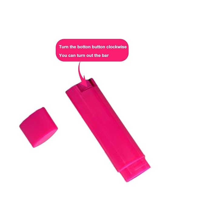 5ml 50Pcs Empty Oval Deodorant Lip balm Tubes Containers Twist-up Refillable Containers for Lipstick,Chapstick,Homemade Lip balm,DIY Deodorants(Hot Pink)