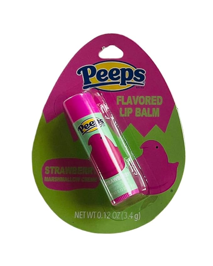 Peeps Lip Balm Set of 4 Scented Marshmallow Cream Flavors