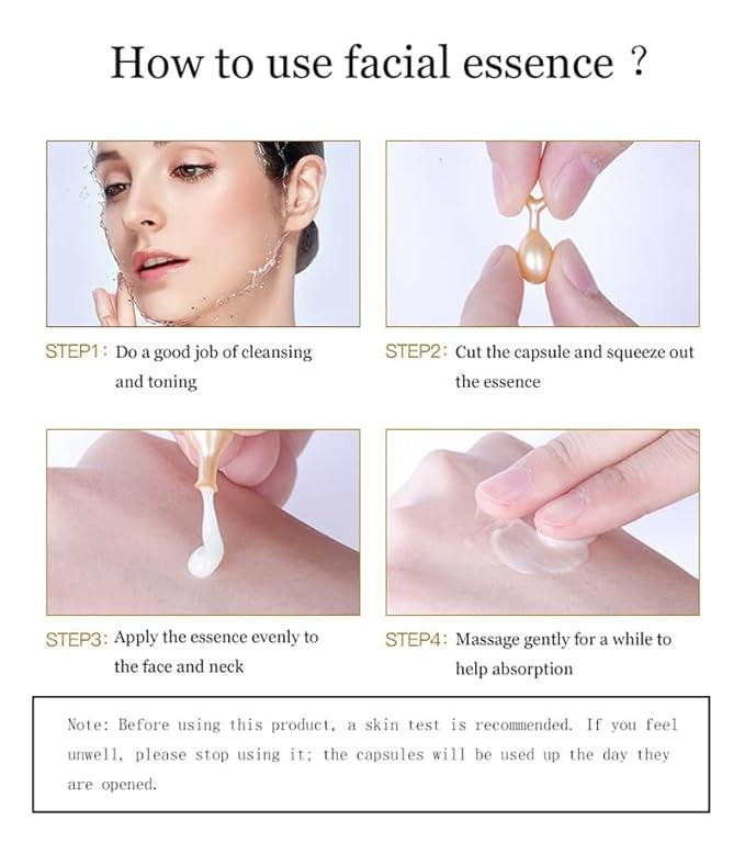 Active Skin Repair, Nourishing Anti Aging Night Serum Capsules for Face - Vitamin E, Supports Facial Skin Brightening and Corrects Dark Spots (3)