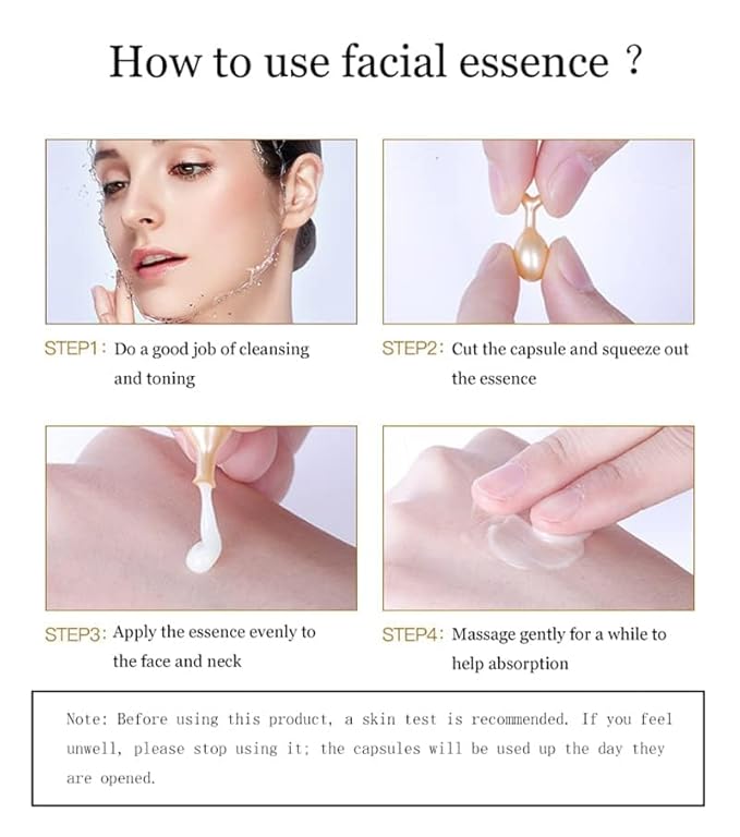 Active Skin Repair, Nourishing Anti Aging Night Serum Capsules for Face - Vitamin E, Supports Facial Skin Brightening and Corrects Dark Spots (2)