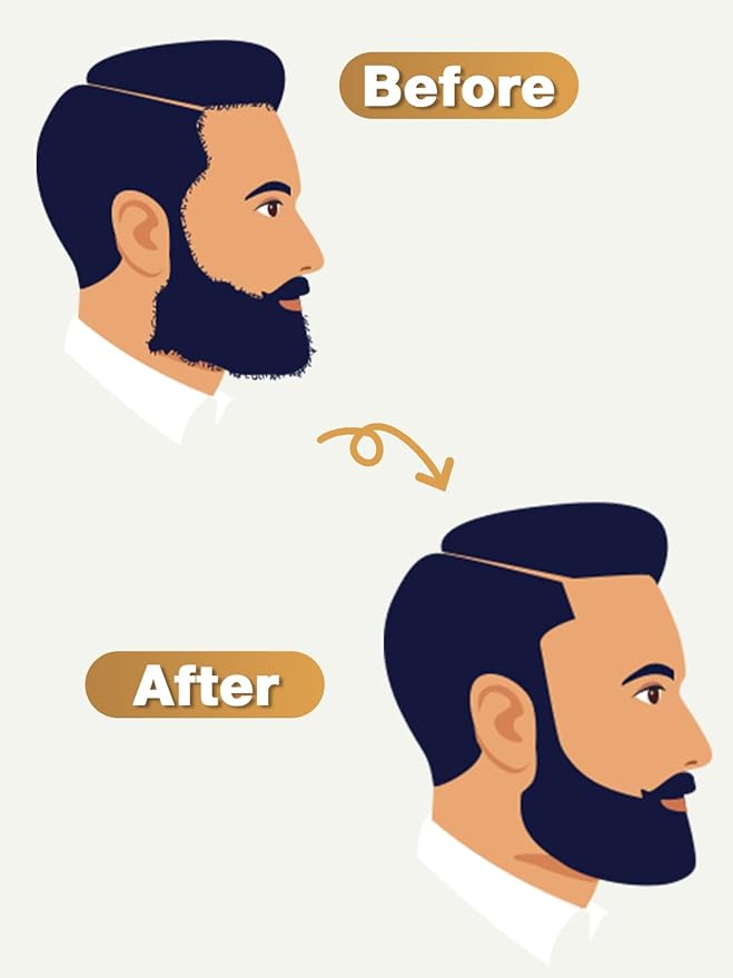 2PCS Barber Accessories for Haircut & Beard Lineup, Enhancement Card for Barbers & Beginners, Essential Shaping Tool for Beard Trimmer Hair Clipper Hair Fiber Enhancements Barber Spray, T-shaped