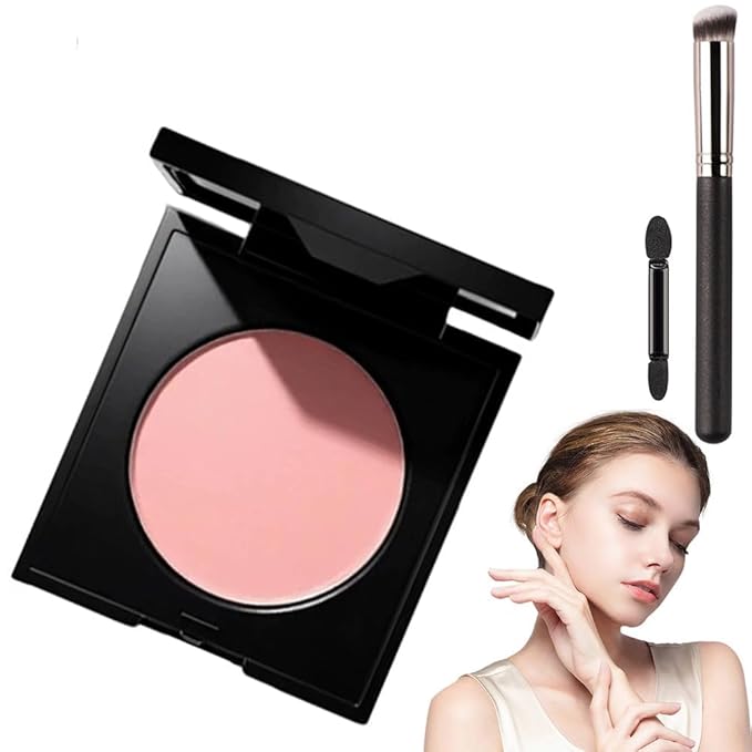 Colored CC Undereye Corrector, Eye Concealer Undereye Color Corrector for Dark Circles, Clay Neutralizing Makeup Under Eye Hydrating Concealer with Brush (Pink & 2 Brushes, Small)