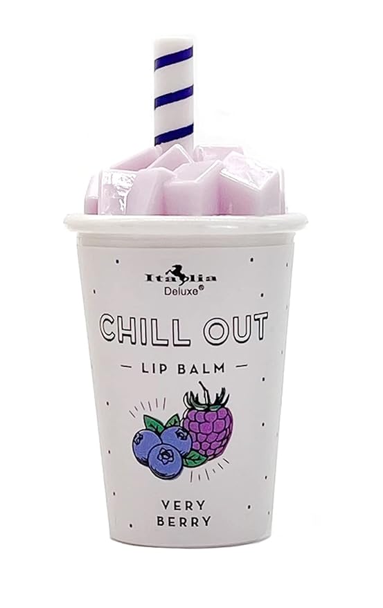 Chill Out Lip Balm 6 Piece Set - Caramel Macchiato, Pina Colada, Cotton Candy, Strawberries n' Cream, Very Berry, Matcha Milk Tea