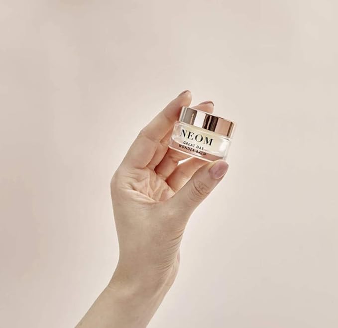 Neom- Great Day Wonder Balm 12g | Skin Soothing Moisture for Skin & Lips | Wild Mint & Mandarin | Almond Oil & Shea Butter | 100% Natural
