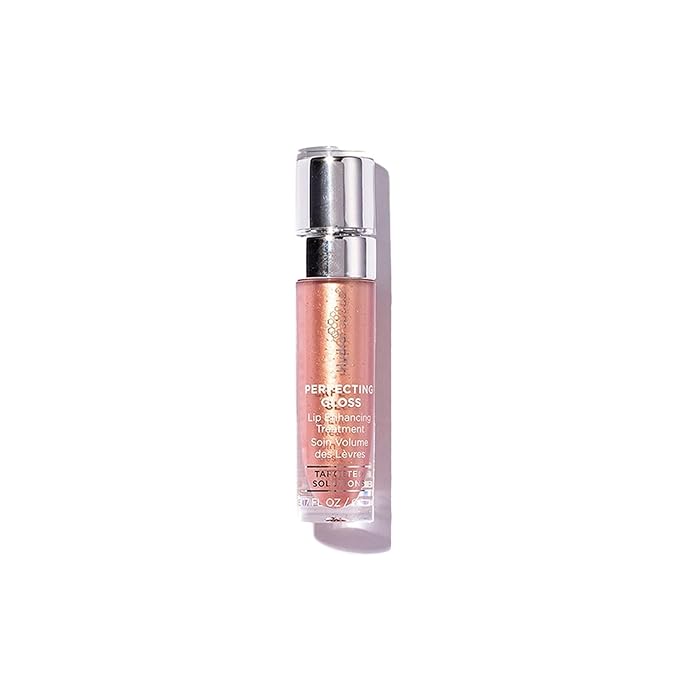 HydroPeptide Perfecting Gloss, Lip Plumping Gloss & Hydrating Treatment, Volumizing Collagen-Boosting Enhancer with Hyaluronic Acid & Peptides, Nude Pearl, 0.13 Ounce