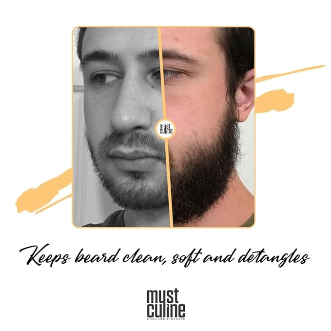 Beard Wash Shampoo, Tea Tree Oil & Argan Oil Anti-Dandruff, Anti-Itching Shampoo for Men (2 Package)