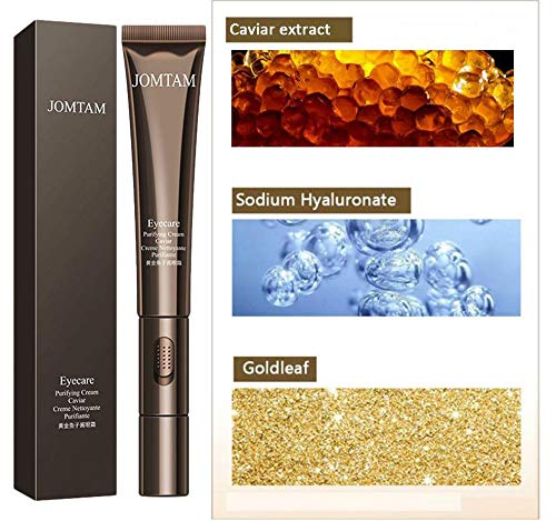 Eye Electro Vibro Purifying Cream Caviar Nettoyante Anti-Aging Removes Dark Circles Sodium Hyaluronate