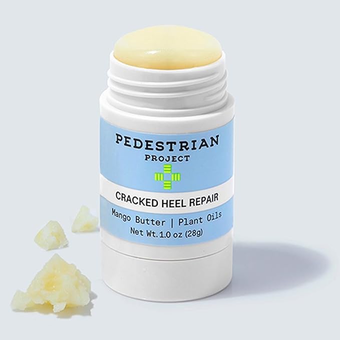 Cracked Heel Repair Foot Care Balm, Smooths & Fills Cracks & Rough Skin with Healing Shea & Mango Butters, Vegan, Cruelty Free, 1 oz
