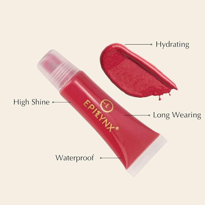 Fun Colors Vegan Lip Balm - Lightweight, Moisturizing Formula for Hydration and Long Lasting Wear - Allergen Free for Sensitive Skin - Red Strawberry EpiLynx by Dr. Liia