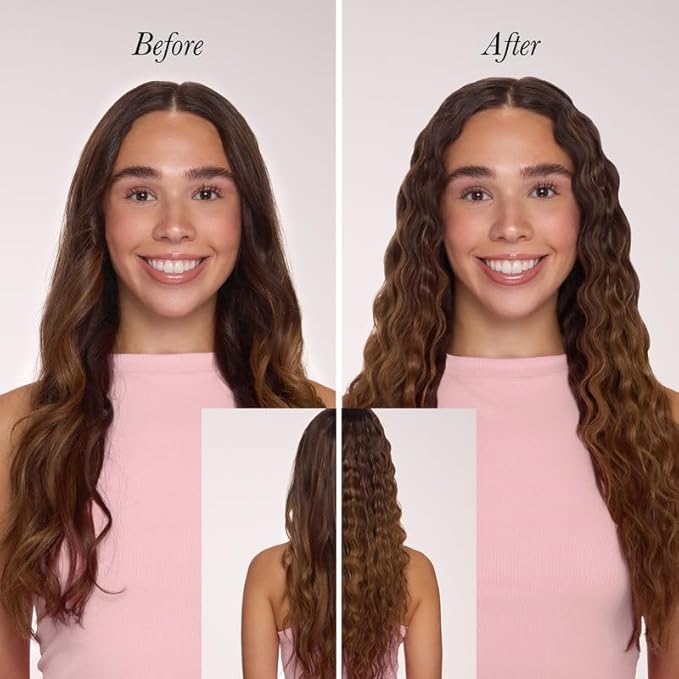 L'ANGE Hair VersaWaver Adjustable Titanium Waver | Pick 19mm or 32mm Waves with 1 Tool | Titanium 3-Barrel Waving Tool | Cool Tip Also Rotates Barrel to Change Wave Lengths (Black)