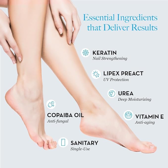 Bodipure All-In-1 Moisturizing Foot Mask, Keratin & Vitamin E Foot Mask for Dry Cracked Feet, Callus & Heel Softening, Easy-to-Use Pedicure Foot Repair, Chemical-free Feet Treatment 24 Pairs