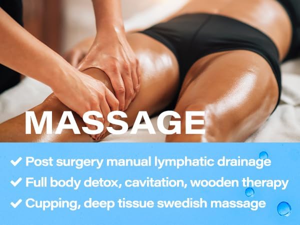 Lymphatic Drainage Massage Oil with Arnica, Collagen and Stem Cells, Post Surgery Recovery &, Liposuction, 360 Lipo, BBL, Tummy Tuck, Fibrosis Treatment, 8.5 Oz
