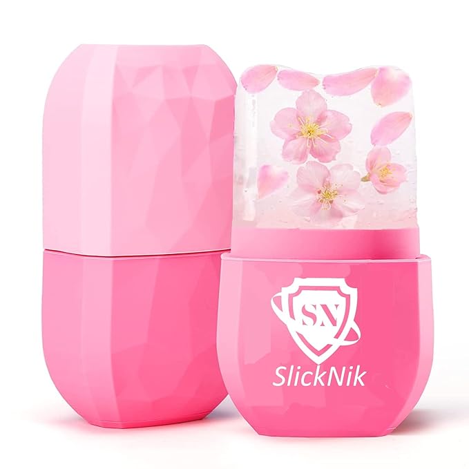 Ice Roller for Face & Eye Puffiness Relief - Enhance Your Natural Glow with Face Ice Roller, Ice Mold for Face with New Leak-Proof Design, Reusable Ice Face Roller-Gift for Women