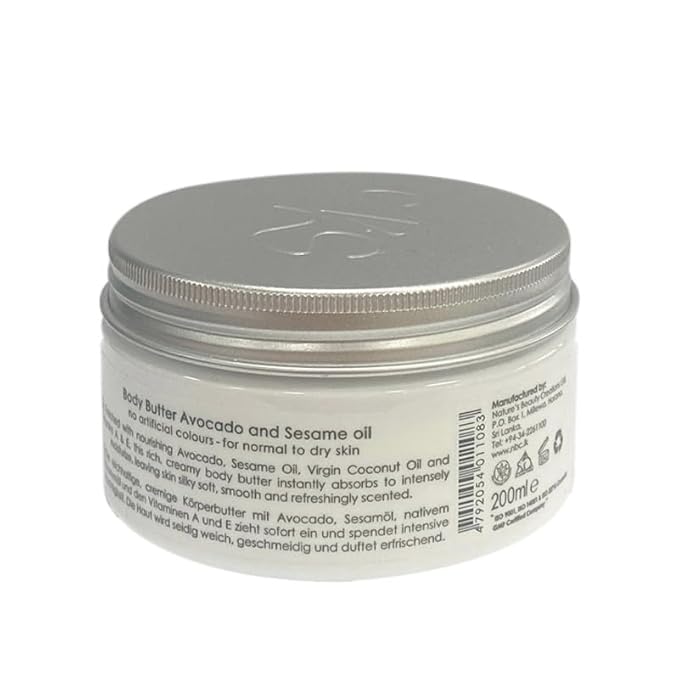 Nature's Secrets Herbal Heritage Body Butter Avocado and Sesame Oil for all skin types, 200ml