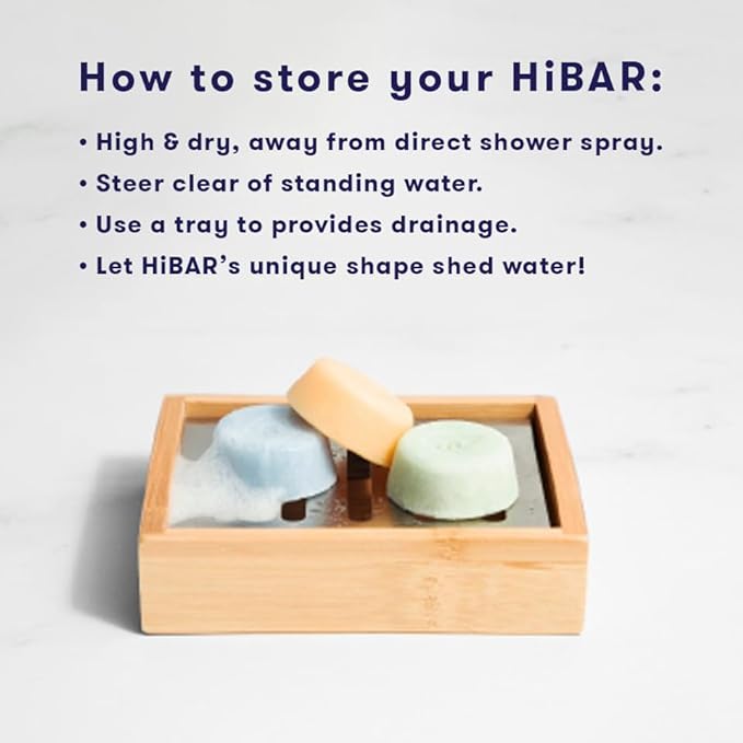 HiBAR - Shampoo & Conditioner Sampler Set - Maintain, Moisturize & Volumize Bars - Travel-Friendly - Salon-Quality Ingredients - Plastic, Soap, Paraben & Sulfate-Free - Color Safe - 6 Mini Solid Bars