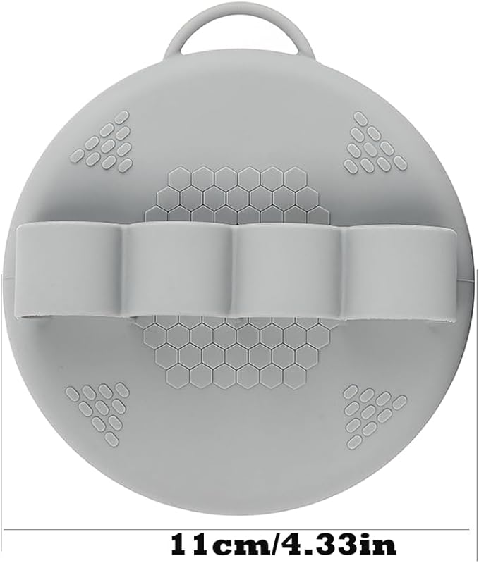 Silicone Body Scrubber,Shower Brush,Exfoliating Body Scrubber,Silicone Body Brush for Shower(Gray,1 PCS)