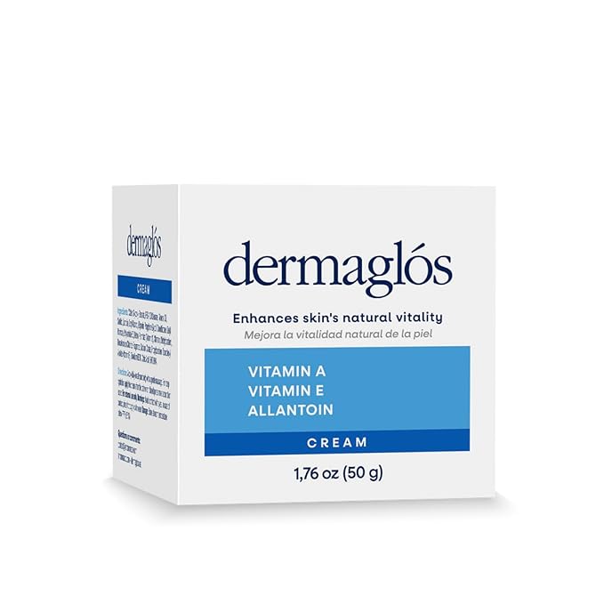 Dermaglos 2-pack Moisturizing Cream | Vitamin A (Retinoids), Vitamin E & Allantoin | Moisturizer for Wrinkles, Stretch Mark Prevention, Tattoo Aftercare, Scar cream, Anti-Aging | 1,76 oz