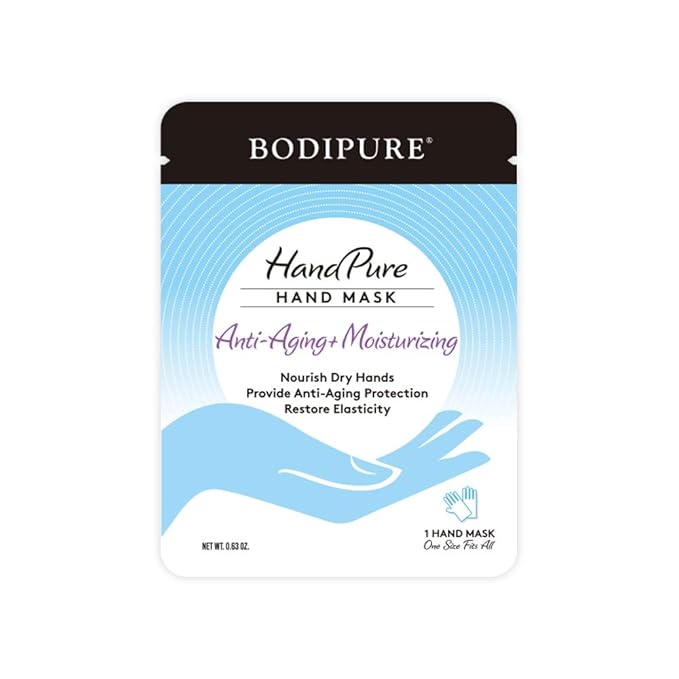Bodipure HandPure Moisturizing Hand Gloves Manicure Kit Soft Hand Mask & Manicure Gloves - Moisturizing Hand and Nail Treatment And Strengthener (100 Packs)