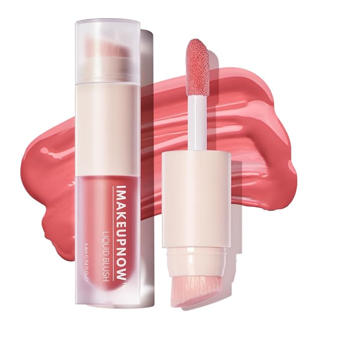 Liquid Cream Blush Stick Makeup for Cheeks | Build-in Brush - Application & Blending in One #L001