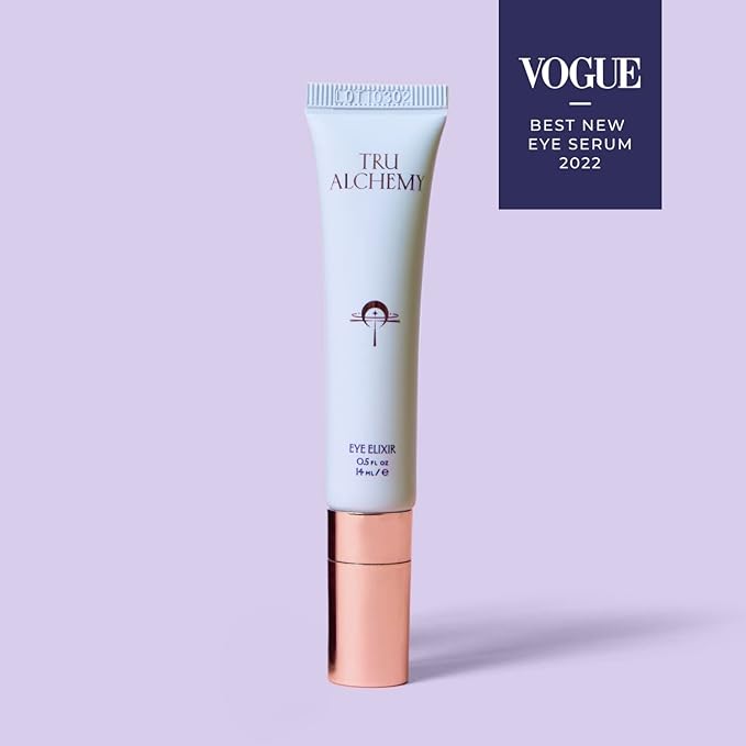 Tru Alchemy Eye Elixir Cooling Eye Treatment Cream - Dark Circle Eye Cream for Puffiness and Bags Under Eyes - Caffeine, Hyaluronic Acid, Vitamin C