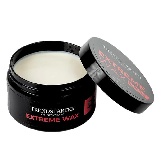 TRENDSTARTER Hair Wax - Extreme, 4oz - Matte Finish - Premium Water Based Flake-Free Hair Styling Pomade for All Hair Types - All-Day Strong Hold