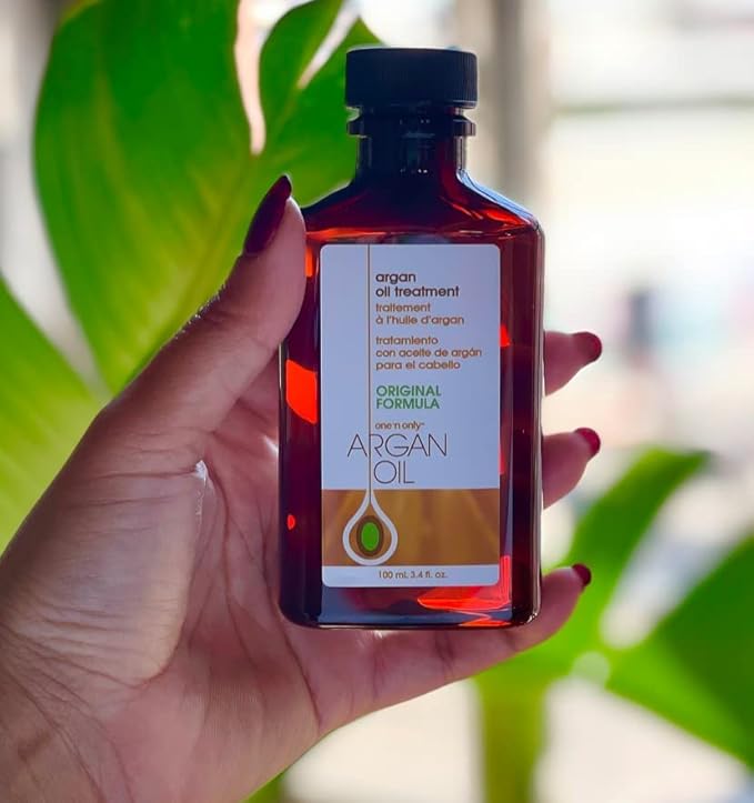 One n Only Argan Oil Hair Treatment - Lightweight & Hydrating Hair Oil for Natural, Wigs & Extensions - Shine Enhancing, Heat Protectant & Frizz Control (8 oz)