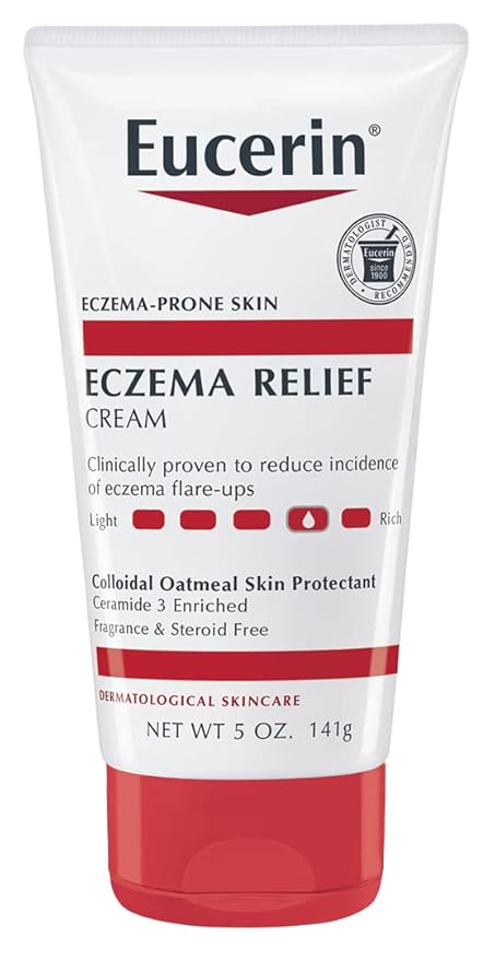 Eucerin Eczema Relief Cream and Body Wash (13.5 Fl Oz) + Eczema Relief Cream (5 Oz), Skin Care Set with Colloidal Oatmeal (Skin Protectant)