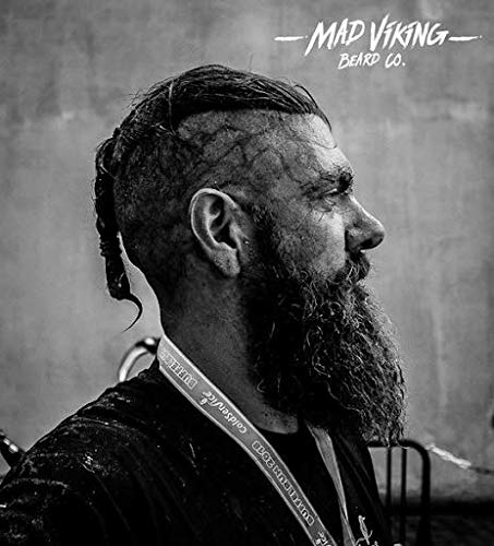 Mad Viking Valhalla Beard Balm – Non-Greasy Balm to Soften and Style with a Medium Hold - Made with Shea Butter, Beeswax & Premium Oils - Smooth Sandalwood & Vanilla Scent, Made in the USA - 2oz