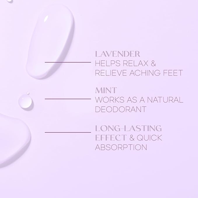Lavender & Mint Foot Masks - Relieves Swollen Feet, Removes Odor, Relaxing & Hydrating - Dermatologist Tested Korean Skincare - Clean Beauty, Cruelty-Free, All Skin Types - 3 Pairs