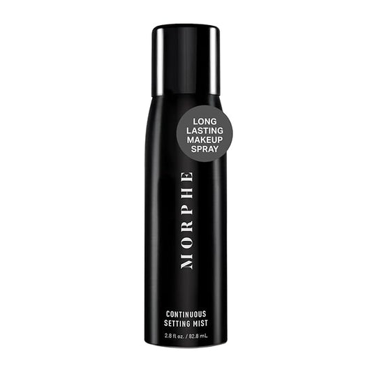 Morphe Continuous Setting Mist - Micro-Fine Makeup Setting Spray with a Natural Radiant Finish - Helps Makeup Resist Caking or Fading & Increases Wear of Foundation (2.8 fl oz)