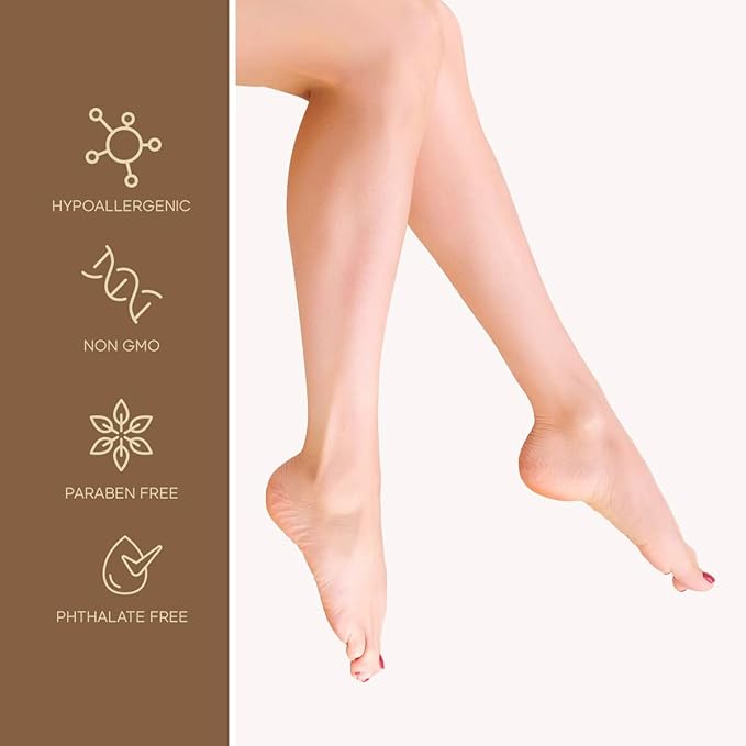Shea Butter & Coconut Foot Masks - Moisturizes & Repairs Cracked Feet, Hydrating & Exfoliating - Dermatologist Tested Korean Skincare - Clean Beauty, Cruelty-Free - 3 Pairs
