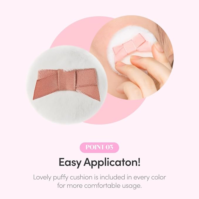 ETUDE Lovely Cookie Blusher #PK004 Peach Choux Wafers 4g | Glowing & Natural Powder Blush with Long-Lasting Sebum Control | Easy Application | Puffy Cushion for a Lovely Makeup Look