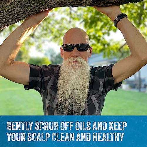 Mountaineer Brand Ultimate Bald Head Care Gifts Bundle For Men | All Natural 5 Step Skin Care for Healthy Scalp & Face | Exfoliate Scrub | Cleanse Wash | Shine Away | Moisturizing Balm | Detox