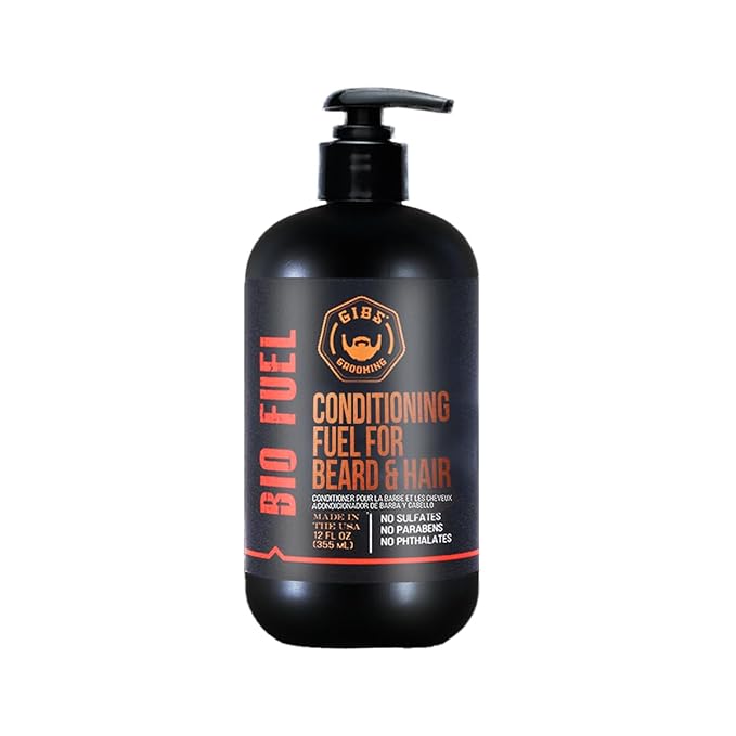 GIBS Grooming Biofuel Conditioning Fuel for Beard & Hair, 12 Fl Oz(Pack of 1)
