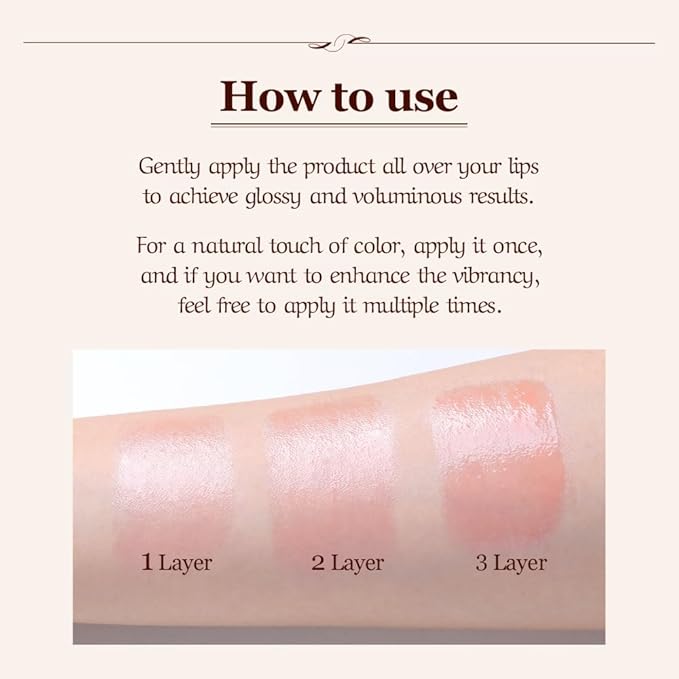 [CHALLANS de PARIS] Elegant Glosy Premium Lip Balm(Coral), Instinct Plumping Lip, Moisturizing Lip Care, Glossy and Smoother Lips, Lip Gloss(Coral)