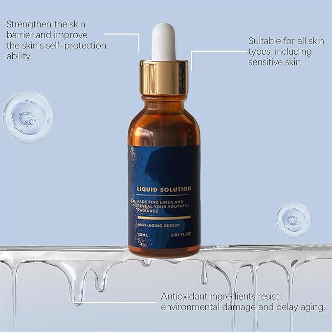 Olavita Serum Facial Serum, Liquid Solution Anti Aging Serum, Vitamin C Gel, Anti Aging Face Tightening, Boost Skin Collagen, Reduce Wrinkles & Plump Skin(3pcs)