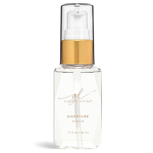 Goldie Locks Signature Hair Serum - Anti-Frizz and Humidity Control - Lightweight Shine Enhancer - Safe for Extensions and Color-Treated Hair - Protein-Free - 1.7 fl oz