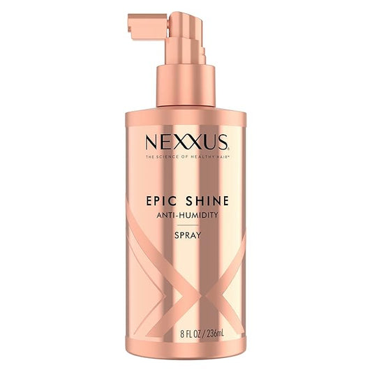 Nexxus Epic Shine Anti-Humidity Spray Heat Protection for Long Lasting, Weightless Shine, with StyleProtect Technology 8 oz