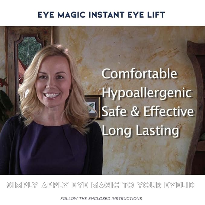 Eye Magic Premium Eye Lift (L/XL Refill) Made in America Lifts and Defines Droopy, Sagging or Hooded Eyes Safe For Daily Use