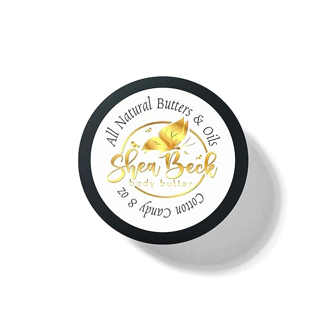 Body Butter Blend: Natural Shea, Cocoa, & Mango w/Jojoba Oil for Radiant Skin and Beard | Moisturizing (8 Oz, Cotton Candy)