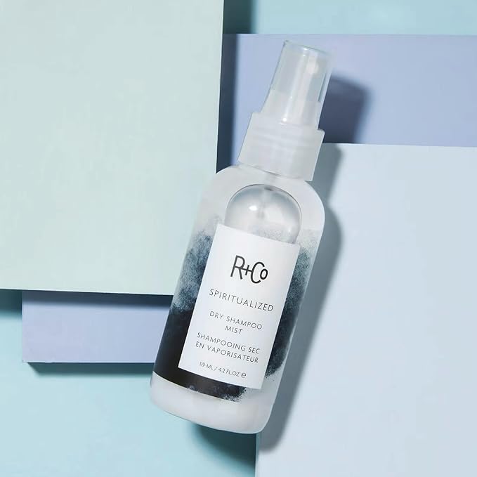 R+Co Spiritualized Dry Shampoo Mist Travel Size | Post-Workout Non-Aerosol Formula | Removes Build Up + Soothes Scalp + Extends Wash | TSA Approved | Vegan + Cruelty-Free | Set of 2