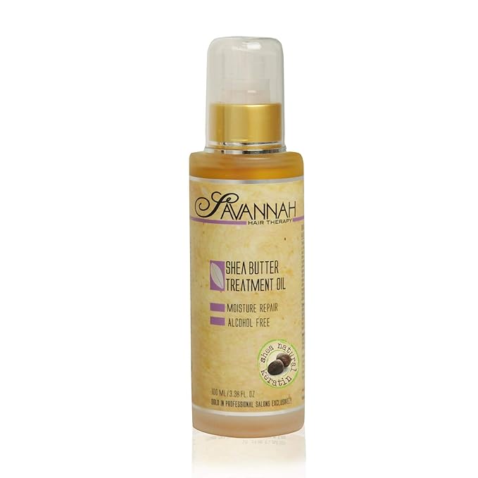 Hair Oil with Shea Butter & Keratin- Restore, Revive, Nourish for Dry, Damaged & Color Treated Hair, 3.38 Fl Oz/100 ml