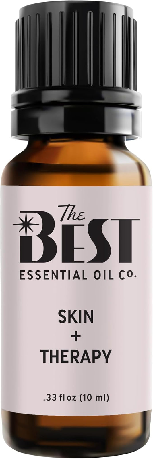 The Best Skin + Therapy Essential Oil Blend- Premium Grade- 100% Pure & Natural for Aromatherapy, Diffuser, Spa, Massage, Air Freshener- 10 ml (.33 fl oz)
