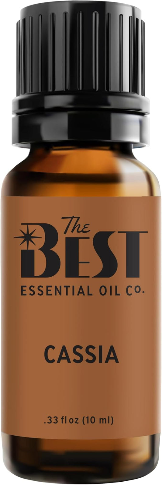 The Best Cassia Essential Oil- Premium Grade- 100% Pure & Natural for Aromatherapy, Diffuser, Spa, Massage, Air Freshener- 10 ml (.33 fl oz)