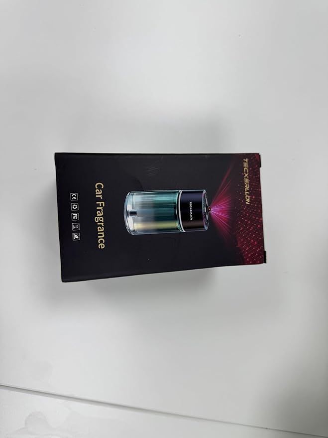 Car Air Freshener, Car Diffuser with RGB Ambient Light & Starry Ceiling, 4 Smart Scent Modes, 120-Day Runtime, Auto On/Off,USB-C Rechargeable, Ocean-Inspired Fragrance, 120ML