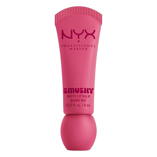 NYX PROFESSIONAL MAKEUP Smushy Matte Lip Balm, Tinted Lip Moisturizer with Soft, Matte Finish - Swipe Sesh (Light Dusty Rose)